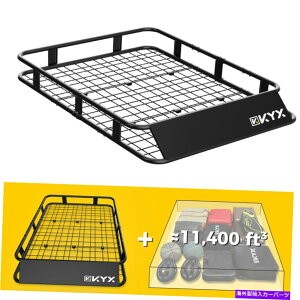 [tLA 63 ''jo[T[tbNGNXeVJ[SJ[gbvוLAoXPbgz_[ 63'' Universal Roof Rack Extension Cargo Car Top Luggage Carrier Basket Holder