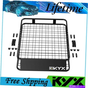 [tLA 63 "jo[T[tbNtgݕSUVgbvוLAoXPbgz_[ 63"Universal Roof Rack w/Extension Cargo SUV Top Luggage Carrier Basket Holder