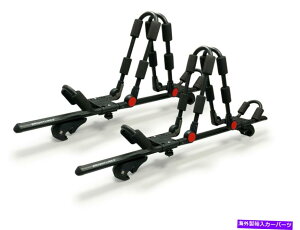 [tLA Brightlines 53 "I[ubNjo[TNXo[Ɛ܂肽݉\ȃJbNbN2g BRIGHTLINES 53" All Black Universal Cross Bars & 2 Pairs of Foldable Kayak Racks