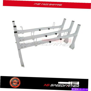 ���[�t�L�����A ���@�����[�t���_�[���b�N3�o�[�X�`�[���V�{���[�G�N�X�v���XGMC�č������z�� Van Roof Ladder Racks 3 bars Steel For Chevrolet Express GMC US Fast Shipping