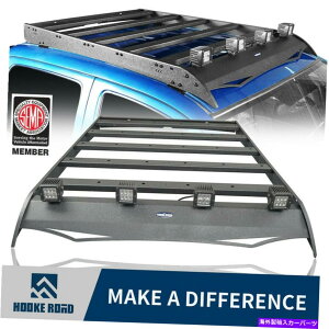 [tLA tbN[h[tbNw/4×18W LEDX|bgCg̓g^^R}05-22_uLuɓK܂ Hooke Road Roof Rack w/4×18w LED Spotlights Fits Toyota Tacoma 05-22 Double Cab