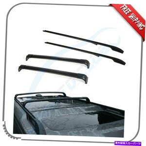 [tLA 4PCStBbg2005-2016h[o[LR3LR4[tbNNXo[+[tTCh[Zbg 4Pcs Fits 2005-2016 Land Rover LR3 & LR4 Roof Rack Cross Bar+ Roof Side Rail Set