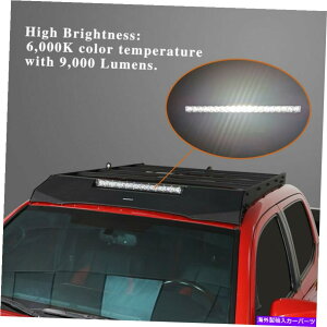 [tLA 2005-2022g^^R}_uLugbv[tXg[WbNw/ledX|bgCgo[ For 2005-2022 Toyota Tacoma Double Cab Top Roof Storage Rack w/LED Spotlight Bar