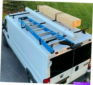 [tLA wr[f[eB[3o[X`[_[[tbNtBbgFv}X^[[[t Heavy Duty 3 Bar Steel Ladder roof rack Fits: RAM ProMaster Low Roof all years
