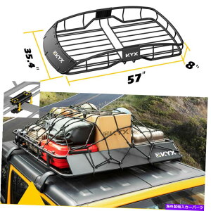 [tLA [tbNoXPbggbvוLAJ[Sz_[jo[TSUVgbNԗs Roof Rack Basket Top Luggage Carrier Cargo Holder Universal SUV Truck Car Travel