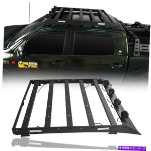 [tLA It[hȃX`[[tbNLAoXPbgTundra 07-13 4DRpLEDCgt Off-road Sturdy Steel Roof Rack Carrier Basket w/Led Light for Tundra 07-13 4DR