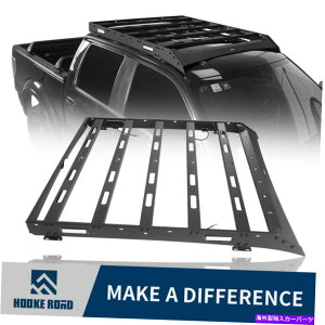 ルーフキャリア 09-14フォードラプター&F150スーパークルー用のフックロードスチールルーフラック付きLEDライト Hooke Road Steel Roof Rack w/ LED Lights For 09-14 Ford Raptor & F150 Super Crew