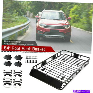 [tLA jo[T[tbNJ[SJ[gbvוLAoXPbgsSUVz_[ Universal Roof Rack Cargo Car Top Luggage Carrier Basket Traveling SUV Holder