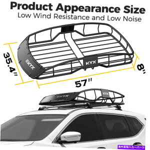 [tLA sjo[TSUVgbNJ[[tbNoXPbggbvוz_[LAݕ Travel Universal SUV Truck Car Roof Rack Basket Top Luggage Holder Carrier Cargo