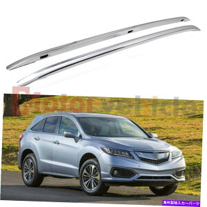 ルーフキャリア Acura RDX 2012-2018シルバールーフラックレールアルミニウム荷物キャリアの米国株式 US Stock For Acura RDX 2012-2018 Silver Roof Rack Rail Aluminum Baggage Carrier