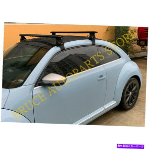 [tLA tHNX[Qr[g04-2016ubNO[tbNNXo[gbvLARAI For Volkswagen Beetle 04-2016 Alloy Black o Roof Racks Crossbar Top Carrier Rai