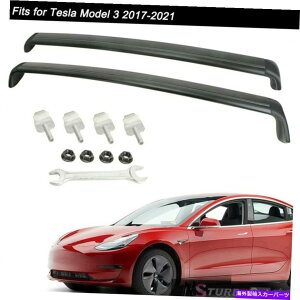 [tLA 2PCS[t[bNJ[SNXo[NXo[̓eXf3 2017-2021ɓK܂ 2Pcs Roof Rail Rack Cargo Cross Bars Crossbars Fits for Tesla Model 3 2017-2021