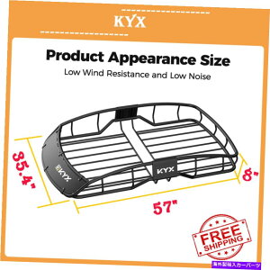 [tLA 57 "jo[T[tbNݕLAJ[SUVgbvוz_[s܂肽ݐ܂肽 57" Universal Roof Rack Cargo Carrier Car SUV Top Luggage Holder Travel Folded