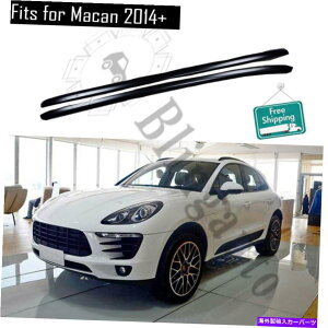 [tLA |VF}JS^[{2014-2021ubN[t[o[2PCS̃[tbNtBbg Roof rack fits for Porsche Macan S Turbo 2014-2021 Black roof rails bar 2pcs