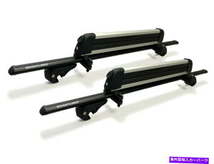 [tLA Brightlines 53 "I[ubNbN\ȃjo[TNXo[ƃXL[bNR{ BRIGHTLINES 53" All Black Lockable Universal Cross Bars & Ski Rack Combo