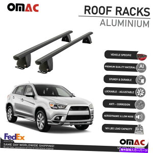 [tLA Mitsubishi Outlander Sport 2011-2021Œ|Cg[tbNNXo[ubN Fits Mitsubishi Outlander Sport 2011-2021 Fixed Point Roof Rack Cross Bar Black
