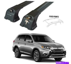 [tLA [tbN[LANXo[ubNZbgtBbgOHAEg_[2013-2022 Roof Rack Rails Carrier Cross Bars Black Set Fits Mitsubishi Outlander 2013-2022
