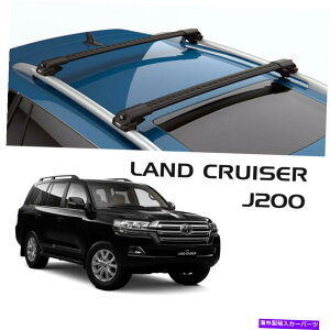 [tLA [tbNNXo[^[gGA1g^hN[U[J200̍F Roof Rack Cross Bars Turtle Air 1 Black Color for Toyota Land Cruiser J200