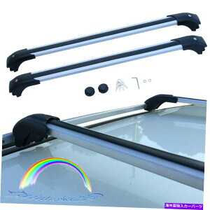 [tLA Y[O2014-2019[tbNNXo[ubNZbgOWA[X^C For Nissan Rogue 2014-2019 Roof Rack Cross Bar Black Set Luxury Style
