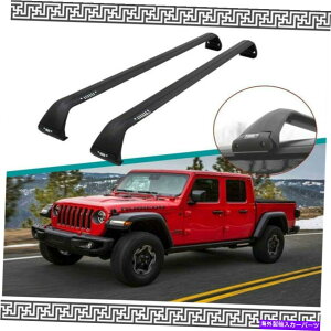 [tLA 2PCSA~jE[t[bNNXo[NXo[tBbgW[vOfBG[^[2020 2021 2Pcs Aluminum Roof Rail Rack Cross Bar Crossbar Fit for Jeep Gladiator 2020 2021