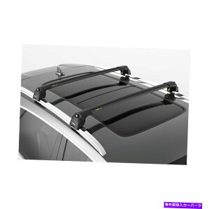 [tLA ^[gubNGA2vW[5008 SUV 2017-2022̂߂̃NXo[NXo[ Turtle Black Air 2 Roof Rail Racks Cross Bar for Peugeot 5008 SUV 2017-2022