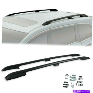 [tLA 2018-2021z_IfbZCubNA~jEpE_[R[eBOyA[t[bN For 2018-2021 Honda Odyssey Black Aluminum Powder Coated Pair Roof Rail Rack