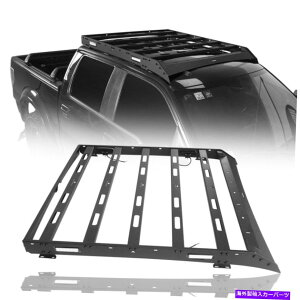 ルーフキャリア 09-14フォードラプター&F150スーパークルー用のテクスチャスチールルーフラック付きLEDライト Texture Steel Roof Rack w/ LED Lights For 09-14 Ford Raptor & F150 Super Crew