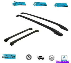 [tLA v}X^[VeB[tTCh[NXo[Zbg4s[XubN2015-2020 For Ram Promaster City Roof Side Rails Cross Bars Set 4 Pieces Black 2015-2020