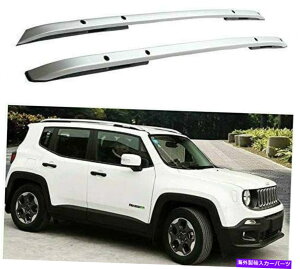 [tLA W[vlQ[h2015-2020A~jE[t[bNTCho[LA2PCStBbg 2Pcs Fits for Jeep Renegade 2015-2020 Aluminum Roof Rail Racks Side Bar Carrier