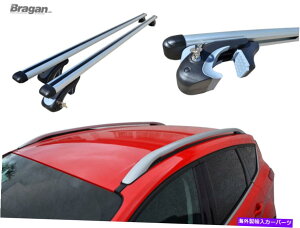 [tLA [tbN[ +tH[hNK2013-2019 4x4A~jEɍNXo[bNNXo[ Roof Rack Rails + Locking Cross Bars To Fit Ford Kuga 2013 - 2019 4x4 Aluminium