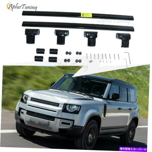 [tLA h[o[fBtF_[2020-2022NXo[[t[bN̂߂̃ubNNXo[tBbg Black Cross Bar Fits for Land Rover Defender 2020-2022 Crossbar Roof Rail Rack