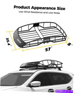 [tLA jo[T[tbNoXPbggbvוLAݕz_[gxSUVgbN Universal Roof Rack Basket Top Luggage Carrier Cargo Holder Travel SUV Truck Car