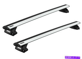 ルーフキャリア Thule Roof Rack EVO 7105 7113 5166 Skoda Rapid Spaceback用のアルミニウムSI Thule Roof Rack Evo 7105 7113 5166 Aluminium Si for Skoda Rapid Spaceback