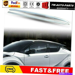 [tLA 2PCSA~jE[t[bNTCh[o[-CHR CHR 2017-2020ɓKĂ܂ 2Pcs Aluminum Roof Rail Rack Side Rail Bar - Silver Fit for CHR C-HR 2017-2020
