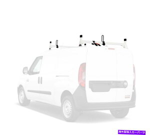 [tLA @eBbNzCgH1 2o[X`[_[[tbNVXeFv}X^[VeBɓK Vantech White H1 2 Bar Steel Ladder Roof Rack System: Fits RAM ProMaster City