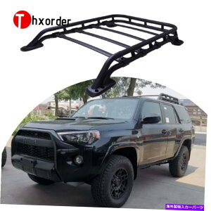 [tLA 2010-2021g^4i[ubNpE_[R[gɓK[toXPbgbN Roof Basket Rack Fit for 2010-2021 Toyota 4RUNNER Black Powder Coat