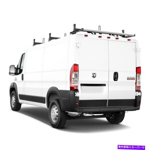[tLA 3o[X`[_[[tbNw/[[tBbgFv}X^[J[So2013-I@eBbN 3 Bar steel ladder roof rack w/roller Fits: ProMaster cargo van 2013-On Vantech