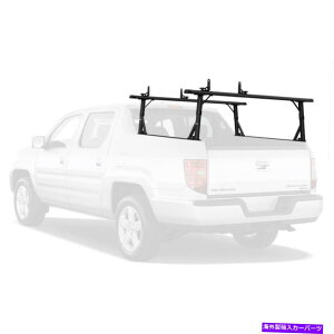 [tLA Vantech P3000͂[tbNA~jEVXez_bWC2005-16ubN Vantech P3000 Ladder Roof Rack Aluminum System Honda Ridgeline 2005-16 Black