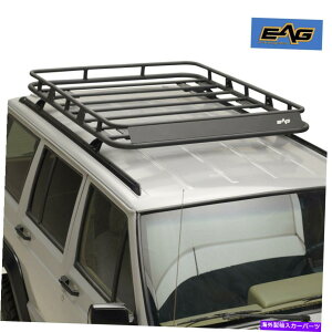 ルーフキャリア EAGルーフラックカーゴバスケットフィット84-01ジープチェロキーXJ EAG Roof Rack Cargo Basket Fit 84-01 Jeep Cherokee XJ