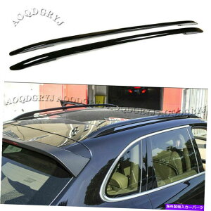 [tLA |VFJCG2011-2017̂鍕[ווbNZbg For Porsche Cayenne 2011-2017 Glossy Black Roof Rails Baggage Luggage Rack Set