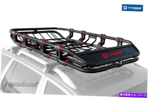 ルーフキャリア Tyger XL Roofマウントカーゴバスケット荷物スーパーデューティ - 拡張可能68 "x41" x8 " TYGER XL Roof Mounted Cargo Basket Luggage Super Duty - Extendable 68"x41"x8"