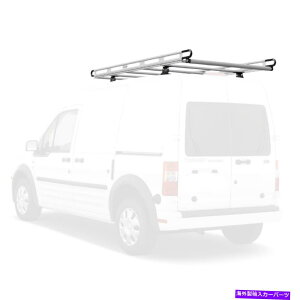 [tLA Vantech Silver H2 84 "x 50"A~jE͂ݕݕbNApڑ Vantech Silver H2 84" X 50" Aluminum Ladder Roof Cargo Rack For Transit Connect