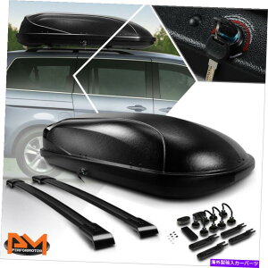 [tLA 05-10̃z_IfbZCA~jENXo[[tbN[+ubNXg[W{bNXL[ For 05-10 Honda Odyssey Aluminum Cross Bar Roof Rack Rail+Black Storage Box&Keys