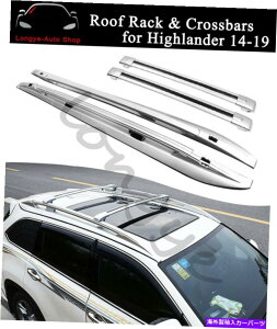 [tLA NXo[NXo[[tbN[LbǵAnC_[N[K[2014-2019ɓK܂ Crossbar Cross bar Roof Rack Rail Kit Fits for Highlander Kluger 2014-2019