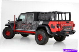 ルーフキャリア 2020年から2022年にかけて、ジープグラディエーターオーバーランドXtremeラック-5950000T-01 Go Rhino For 2020-2022 Jeep Gladiator Overland Xtreme Rack - 5950000T-01
