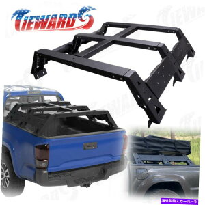 [tLA 05-21g^^R}2Ԗڂ̑3gbNݕAƎ҃}Egj[j[̃[tegbN Roof Tent Rack For 05-21 Toyota Tacoma 2nd 3rd Gen Truck Cargo Carrier Mount NEW