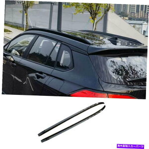 ���[�t�L�����A �g���^�J���[���N���X2022-2023�u���b�N�g�b�v���[�t���b�N�ו��L�����A���[��2PCS For Toyota Corolla Cross 2022-2023 Black Top Roof Rack Luggage Carrier Rail 2PCS