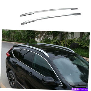 [tLA z_CR-V 2017-2021A~jEubN[t[TCho[bNו2xɓKĂ܂ Fit For Honda CR-V 2017-2021 Aluminum Black Roof Rail Side Bars Rack Luggage 2X