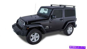[tLA RhinobN07-18tBbgW[vO[JK 2hA2o[obN{[[tbNJA6382 Rhino Rack 07-18 Fits Jeep Wrangler JK 2 door 2 Bar Backbone Roof Rack JA6382