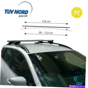 [tLA 2006-2018g^RAV4[tbNNXo[bN\TUVA~jEŒ\ 2006-2018 TOYOTA RAV4 Roof Rack Cross Bars Lockable-Adjustable with TUV Aluminum